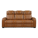Apex Brown Power Reclining Living Room Set by Homelegance at Eve Furniture