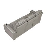 Apex Gray Leather Power Double Reclining Sofa by Homelegance at Eve Furniture