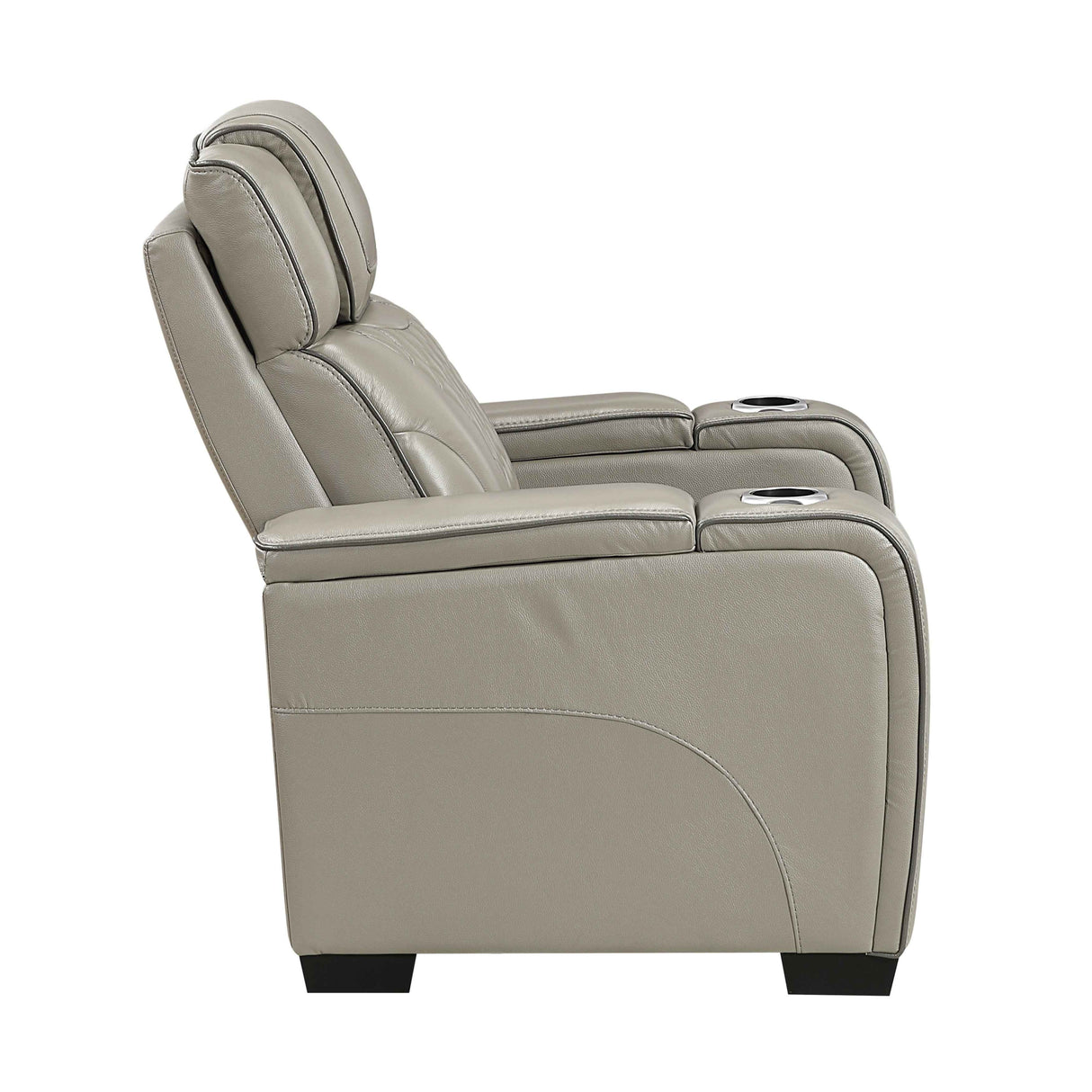 Apex Gray Leather Power Reclining Living Room Set by Homelegance at Eve Furniture