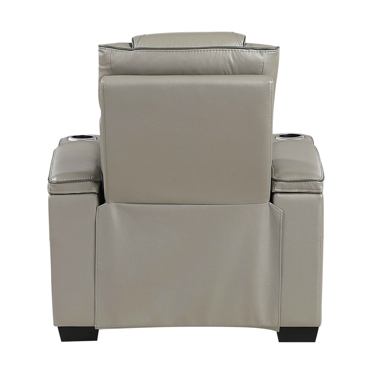 Apex Gray Leather Power Reclining Living Room Set by Homelegance at Eve Furniture