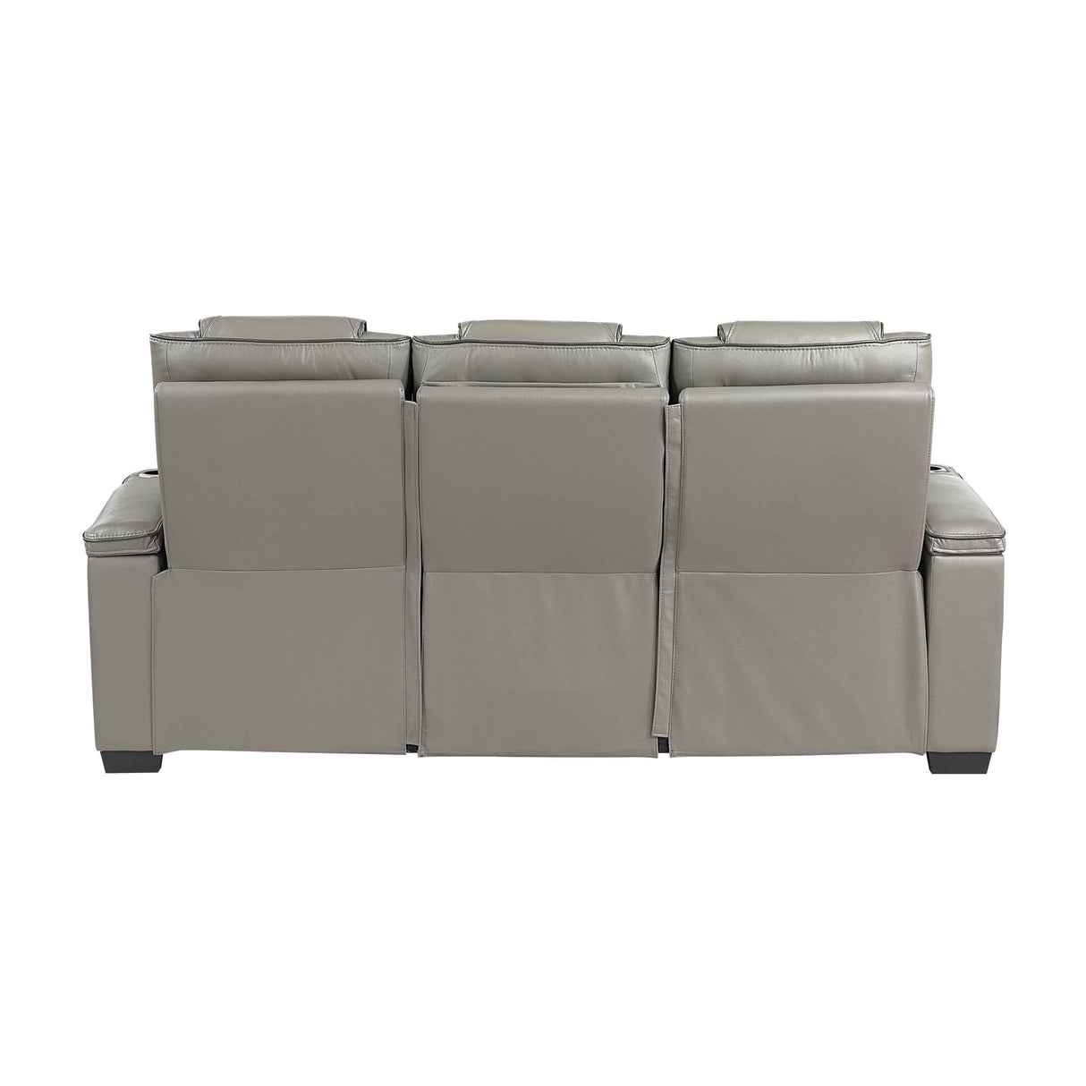 Apex Gray Leather Power Reclining Living Room Set by Homelegance at Eve Furniture