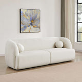 Anna French Ivory Boucle Sofa by Ashcroft Imports at Eve Furniture