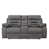 Apollo Gray Power Reclining Sofa & Loveseat by Homelegance at Eve Furniture
