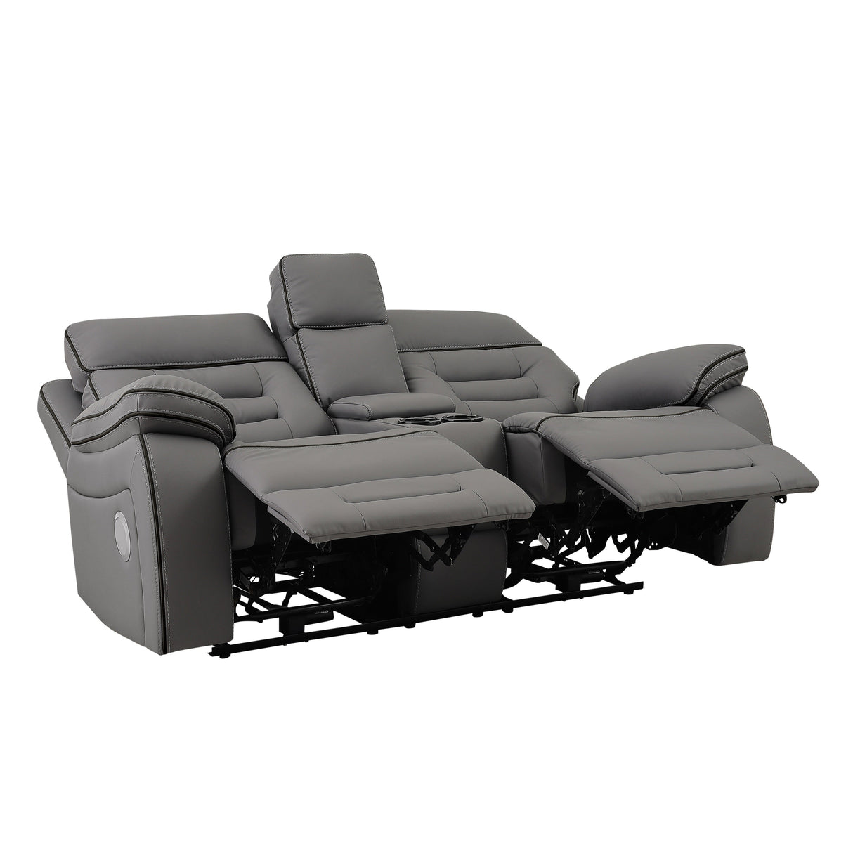 Apollo Gray Power Reclining Sofa & Loveseat by Homelegance at Eve Furniture