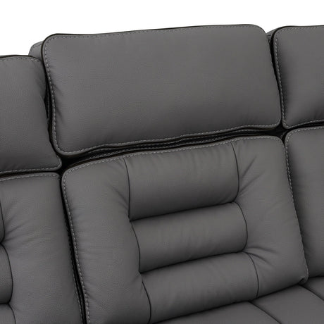 Apollo Gray Power Reclining Sofa & Loveseat by Homelegance at Eve Furniture