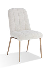 Apollo Upholstered Dining Chair in Ricotta Boucle and Brushed Bronze Metal (Set of 2) by Modus Furniture at Eve Furniture