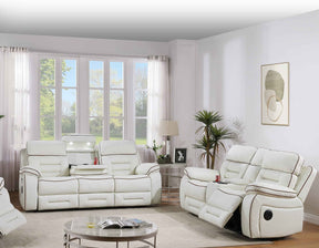 Apollo White Power Reclining Sofa by Homelegance at Eve Furniture