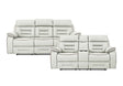 Apollo White Power Reclining Sofa & Loveseat by Homelegance at Eve Furniture