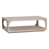 Apollo White/Tan Cocktail Table by Crestview at Eve Furniture