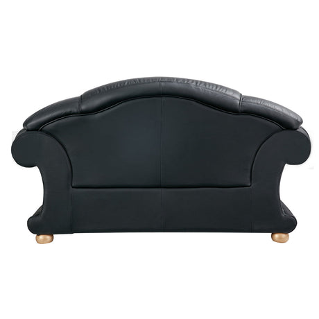 Apolo Black Italian Leather Chair by ESF Furniture at Eve Furniture