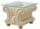 Apolo Ivory End Table by ESF Furniture at Eve Furniture