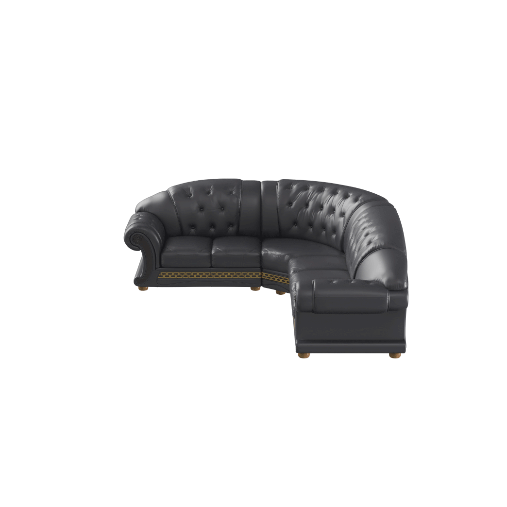 Apolo Sectional Black by ESF Furniture at Eve Furniture
