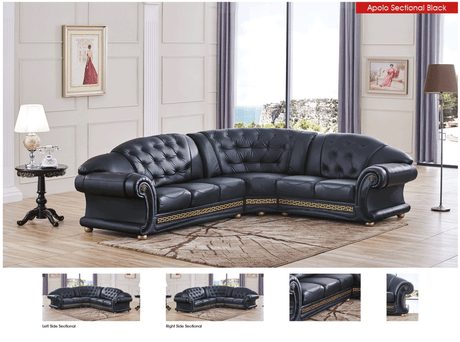 Apolo Sectional Black by ESF Furniture at Eve Furniture