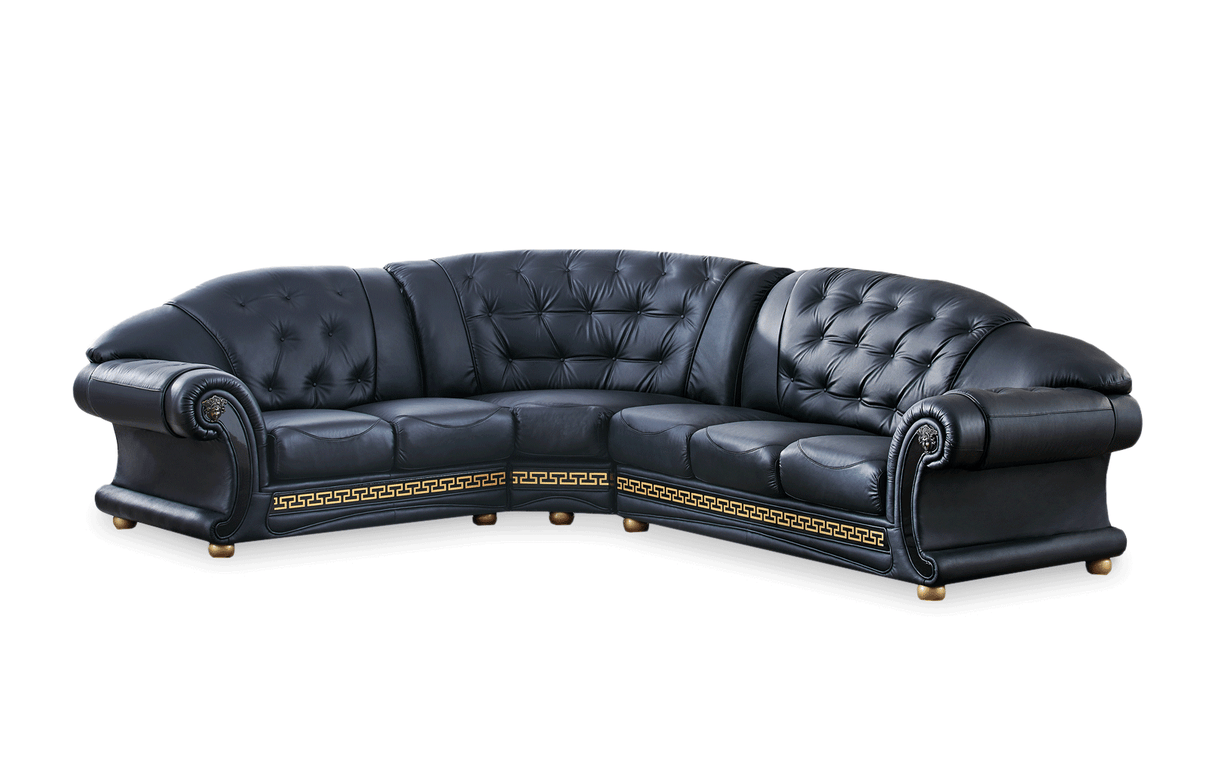 Apolo Sectional Black by ESF Furniture at Eve Furniture