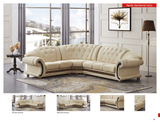 Apolo Sectional Ivory by ESF Furniture at Eve Furniture