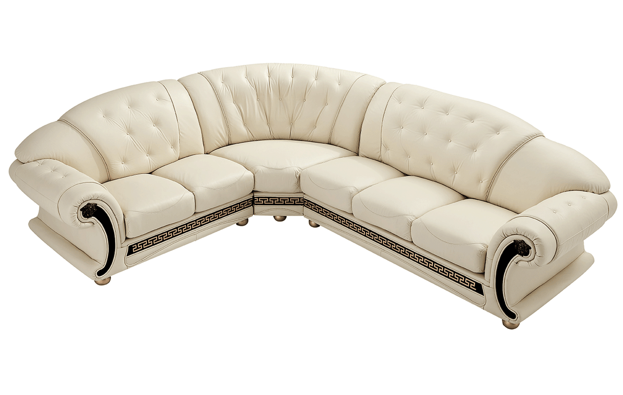 Apolo Sectional Ivory by ESF Furniture at Eve Furniture