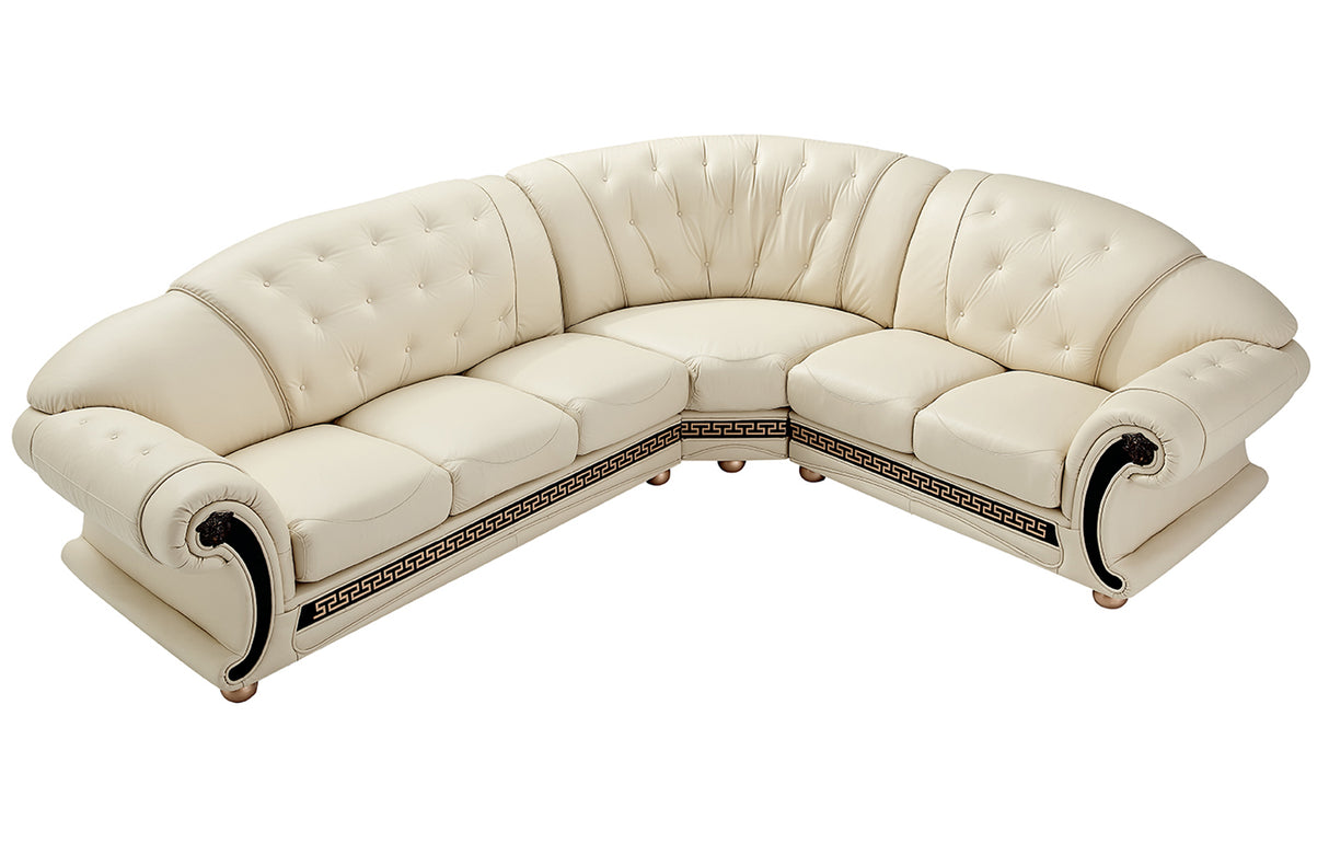 Apolo Sectional Ivory by ESF Furniture at Eve Furniture