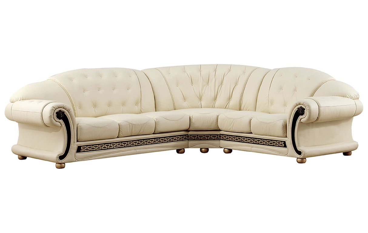 Apolo Sectional Ivory by ESF Furniture at Eve Furniture