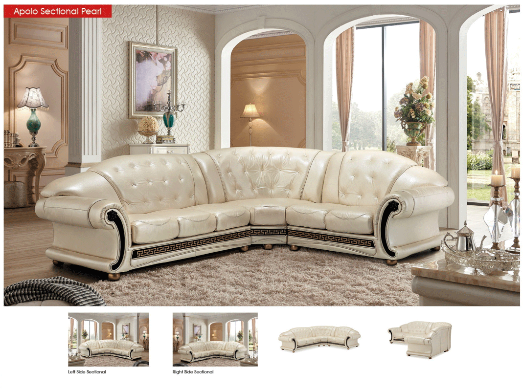 Apolo Sectional Pearl by ESF Furniture at Eve Furniture