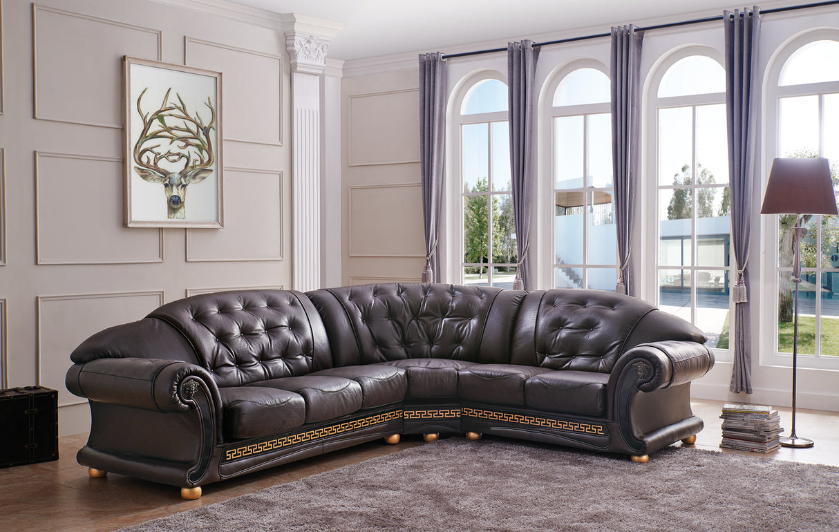 Apolo Sectional Right Brown by ESF Furniture at Eve Furniture