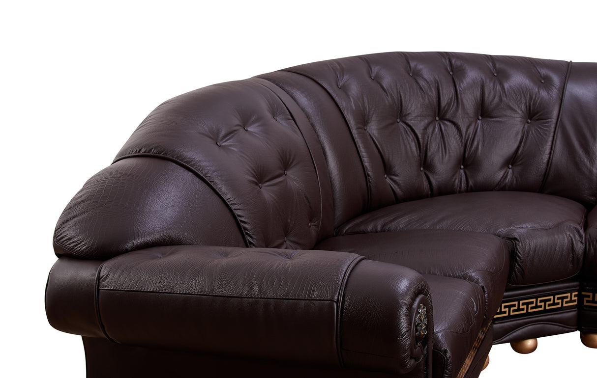 Apolo Sectional Right Brown by ESF Furniture at Eve Furniture