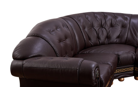 Apolo Sectional Right Brown by ESF Furniture at Eve Furniture