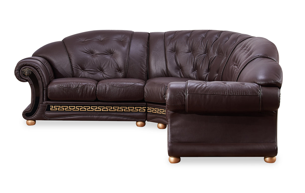 Apolo Sectional Right Brown by ESF Furniture at Eve Furniture
