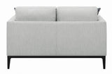 Apperson Cushioned Back Loveseat Light Gray