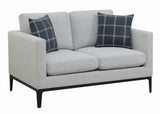 Apperson Gray Upholstered Track Arm Living Room Set Set by Coaster at Eve Furniture