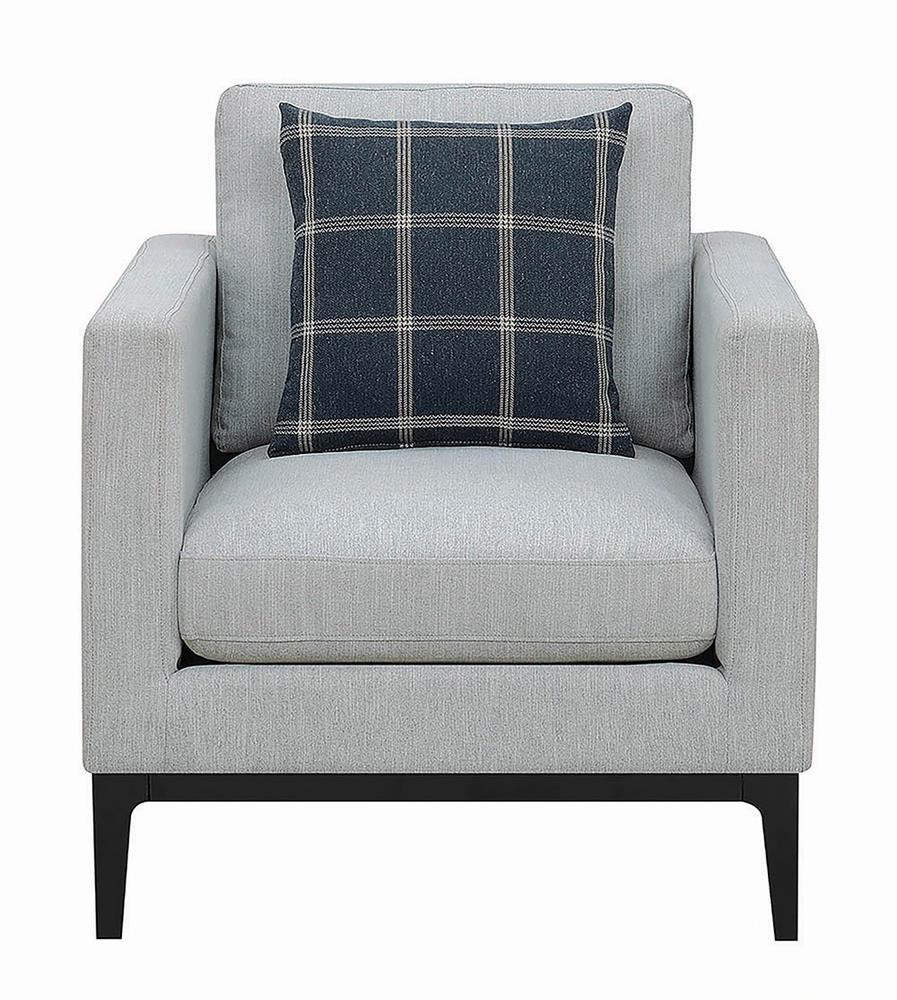 Apperson Gray Upholstered Track Arm Living Room Set Set by Coaster at Eve Furniture
