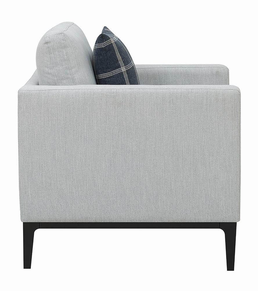 Apperson Gray Upholstered Track Arm Living Room Set Set by Coaster at Eve Furniture