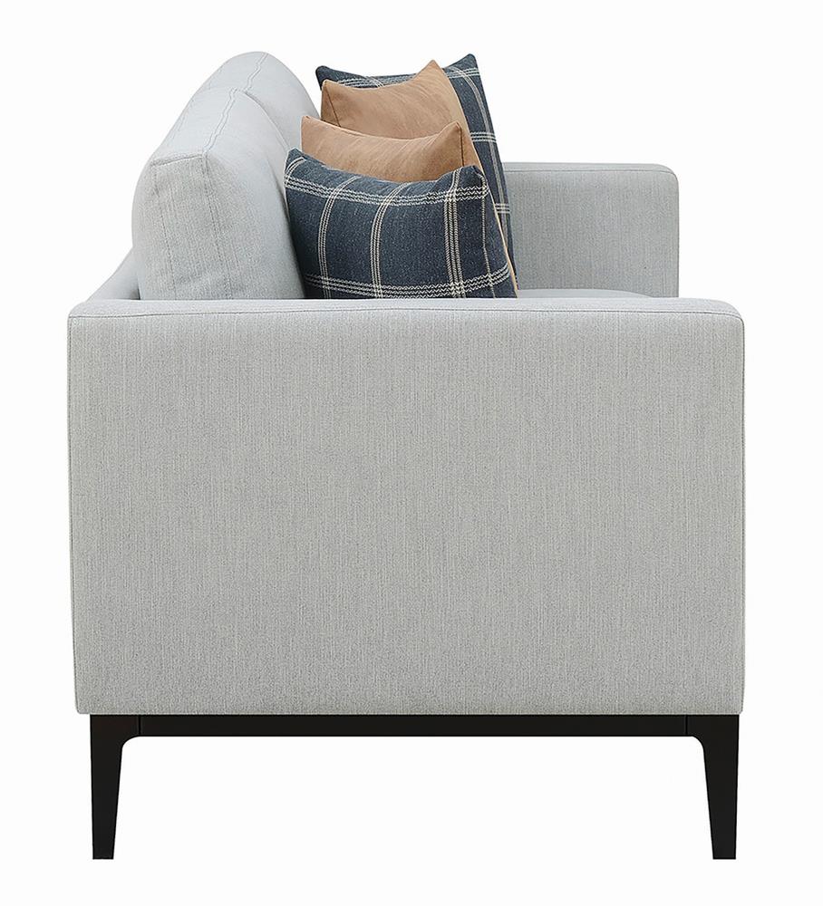 Apperson Gray Upholstered Track Arm Living Room Set Set by Coaster at Eve Furniture