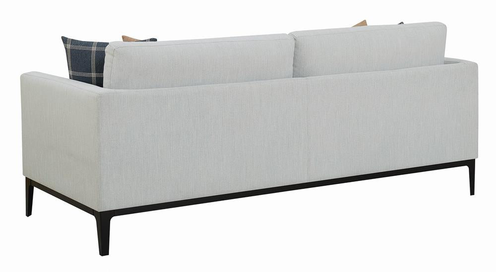 Apperson Gray Upholstered Track Arm Living Room Set Set by Coaster at Eve Furniture