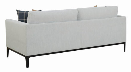 Apperson Gray Upholstered Track Arm Living Room Set Set by Coaster at Eve Furniture