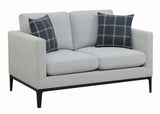 Apperson Gray Upholstered Track Arm Living Room Set Set by Coaster at Eve Furniture