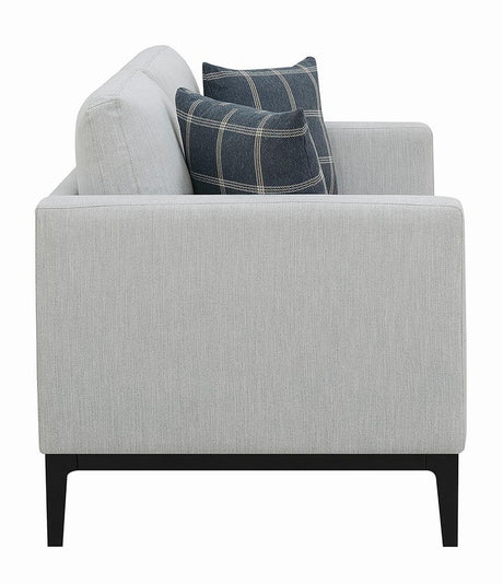 Apperson Gray Upholstered Track Arm Living Room Set Set by Coaster at Eve Furniture