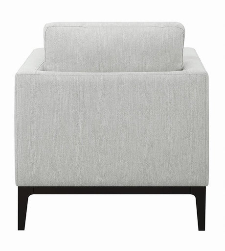 Apperson Light Gray Cushioned Back Arm Chair by Coaster at Eve Furniture