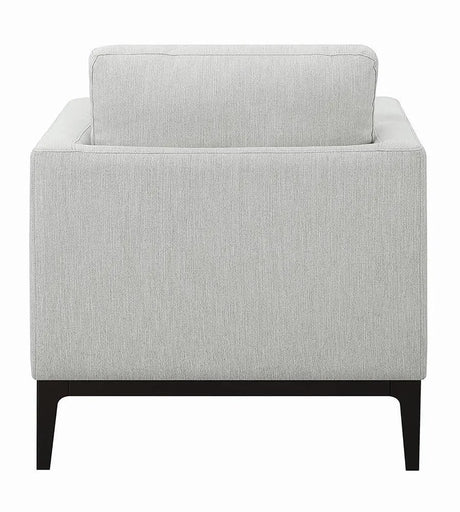 Apperson Light Gray Cushioned Back Arm Chair by Coaster at Eve Furniture