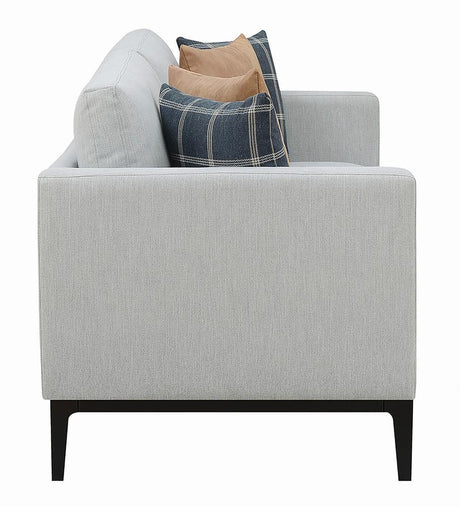 Apperson Upholstered Track Arm Sofa Light Grey by Coaster at Eve Furniture