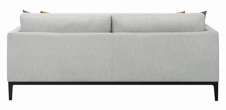 Apperson Upholstered Track Arm Sofa Light Grey by Coaster at Eve Furniture