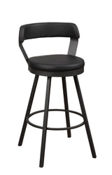 Appert Black/Dark Gray Swivel Counter Chair, Set of 2 by Homelegance at Eve Furniture