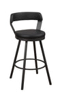 Appert Black/Dark Gray Swivel Counter Chair, Set of 2 by Homelegance at Eve Furniture