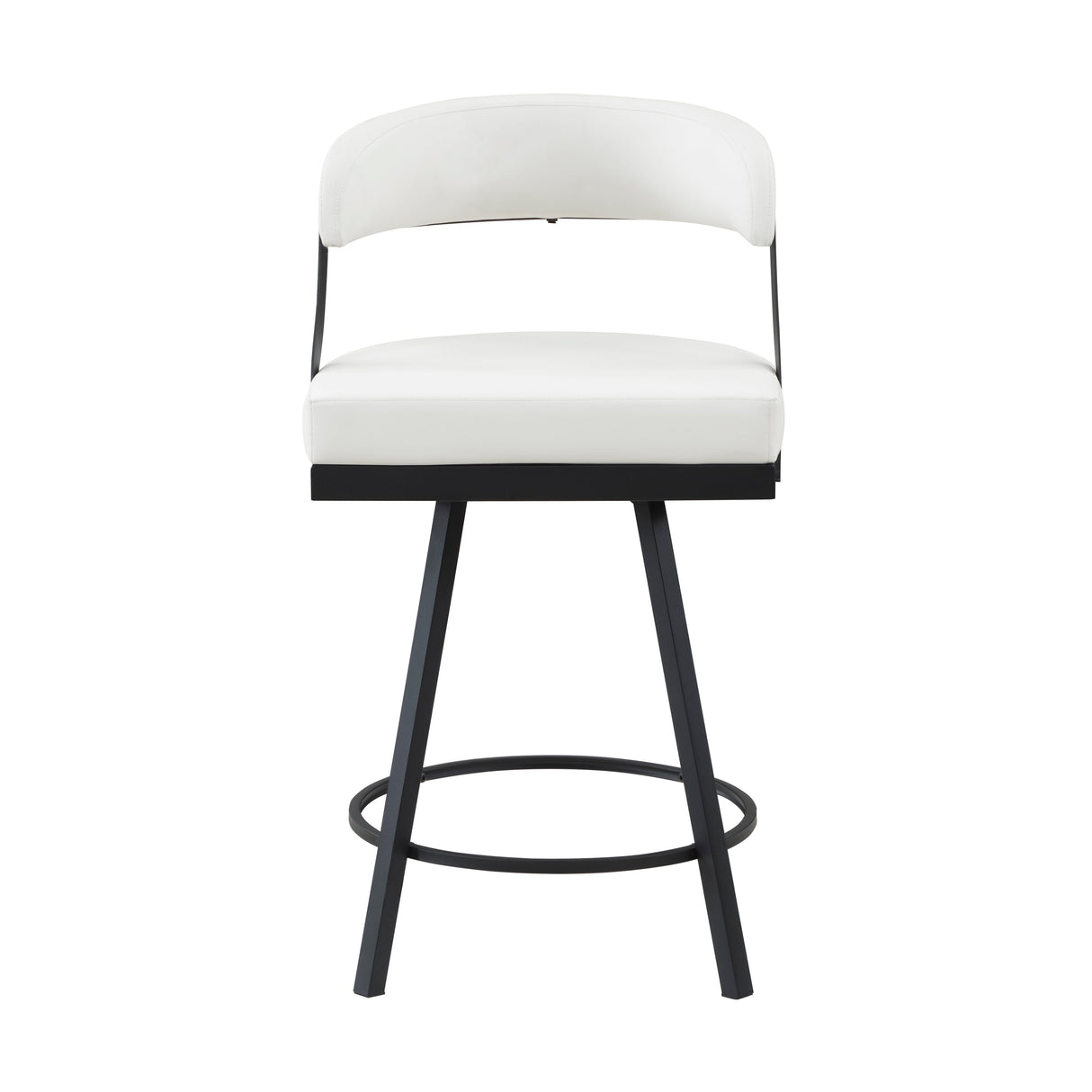 Appert Black/Dark Gray Swivel Pub Height Chair, Set of 2 by Homelegance at Eve Furniture