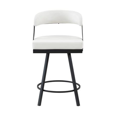 Appert Black/Dark Gray Swivel Pub Height Chair, Set of 2 by Homelegance at Eve Furniture
