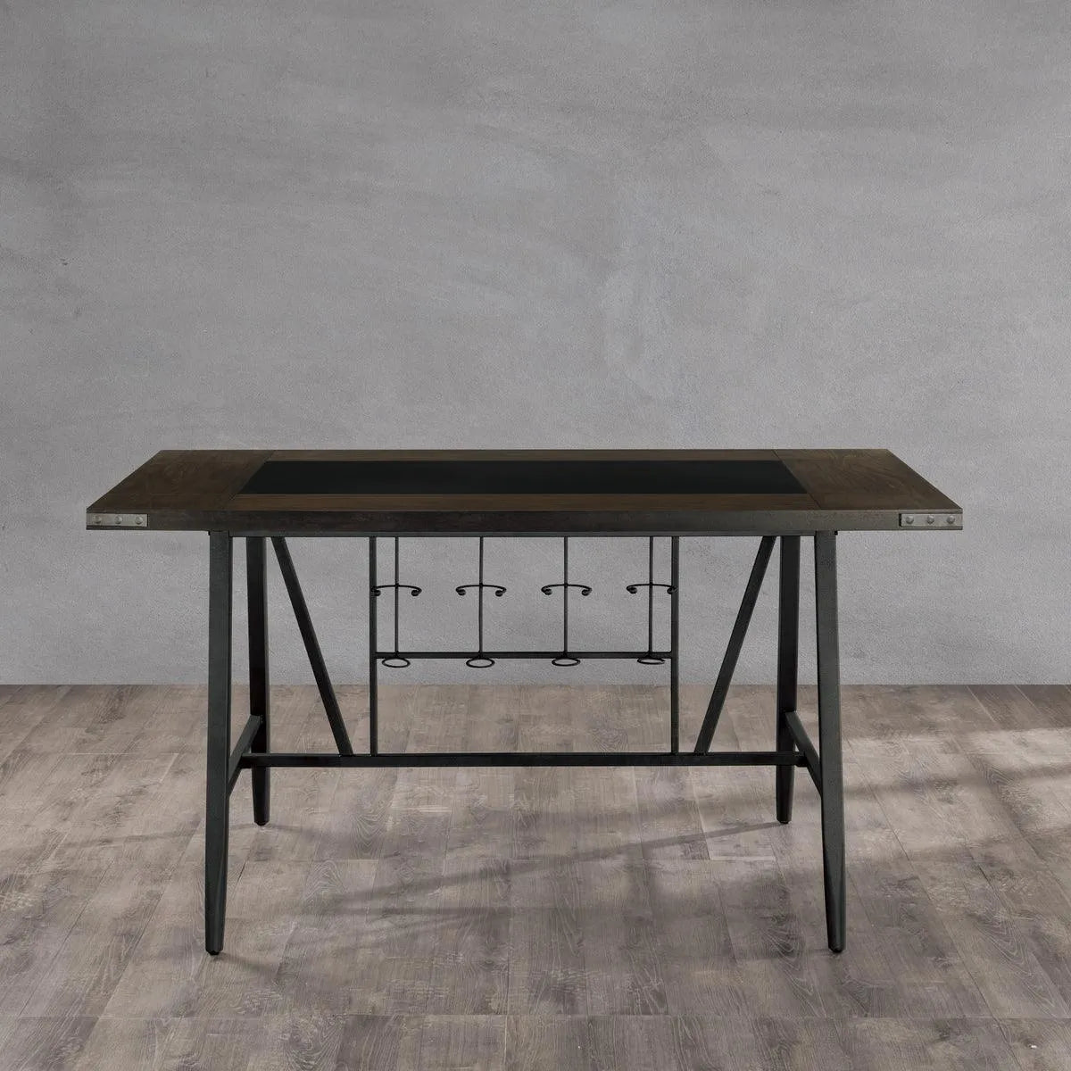 Appert Brown/Dark Gray Counter Height Table by Homelegance at Eve Furniture