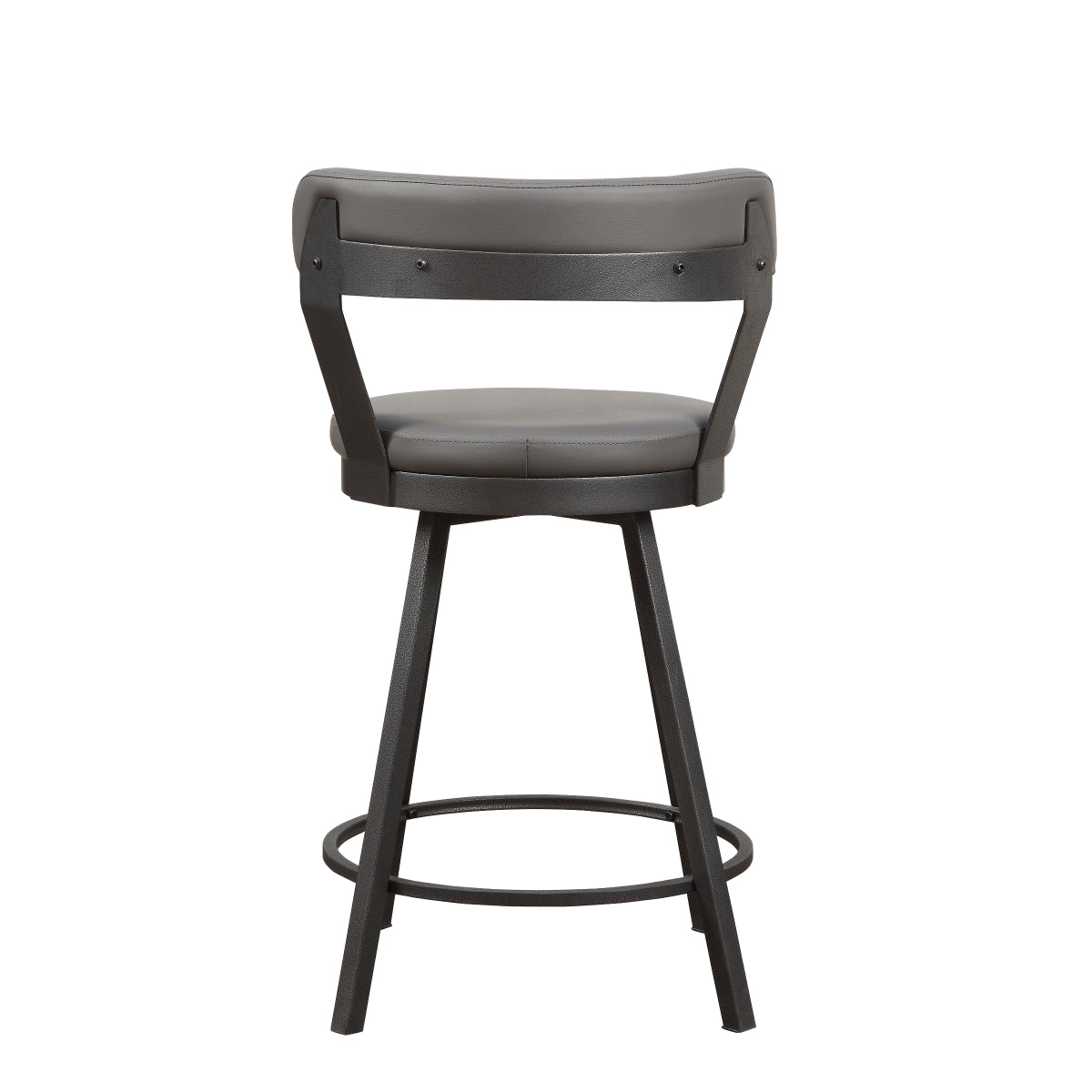 Appert Gray/Dark Gray Swivel Counter Height Chair, Set of 2 by Homelegance at Eve Furniture