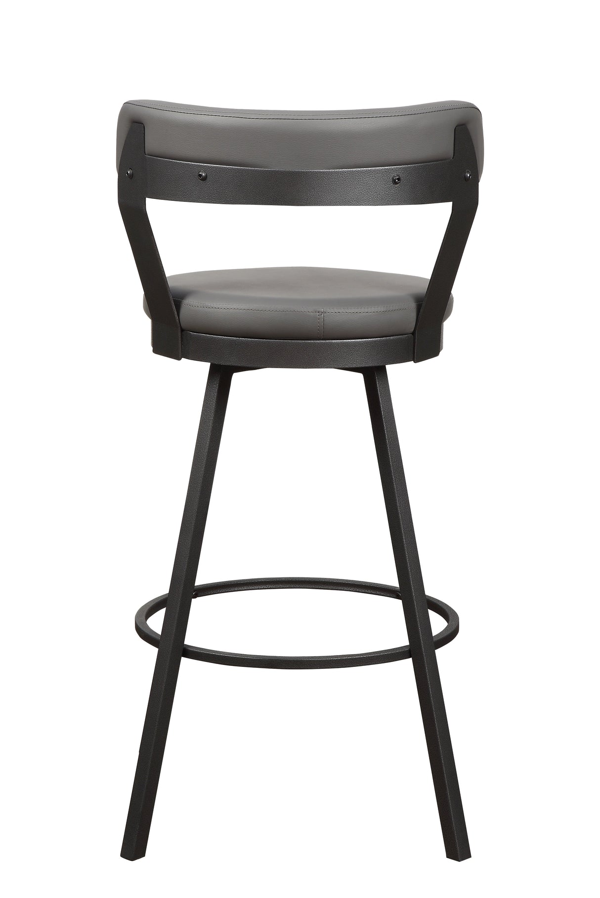 Appert Gray/Dark Gray Swivel Pub Height Chair by Homelegance at Eve Furniture