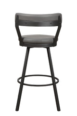 Appert Gray/Dark Gray Swivel Pub Height Chair by Homelegance at Eve Furniture