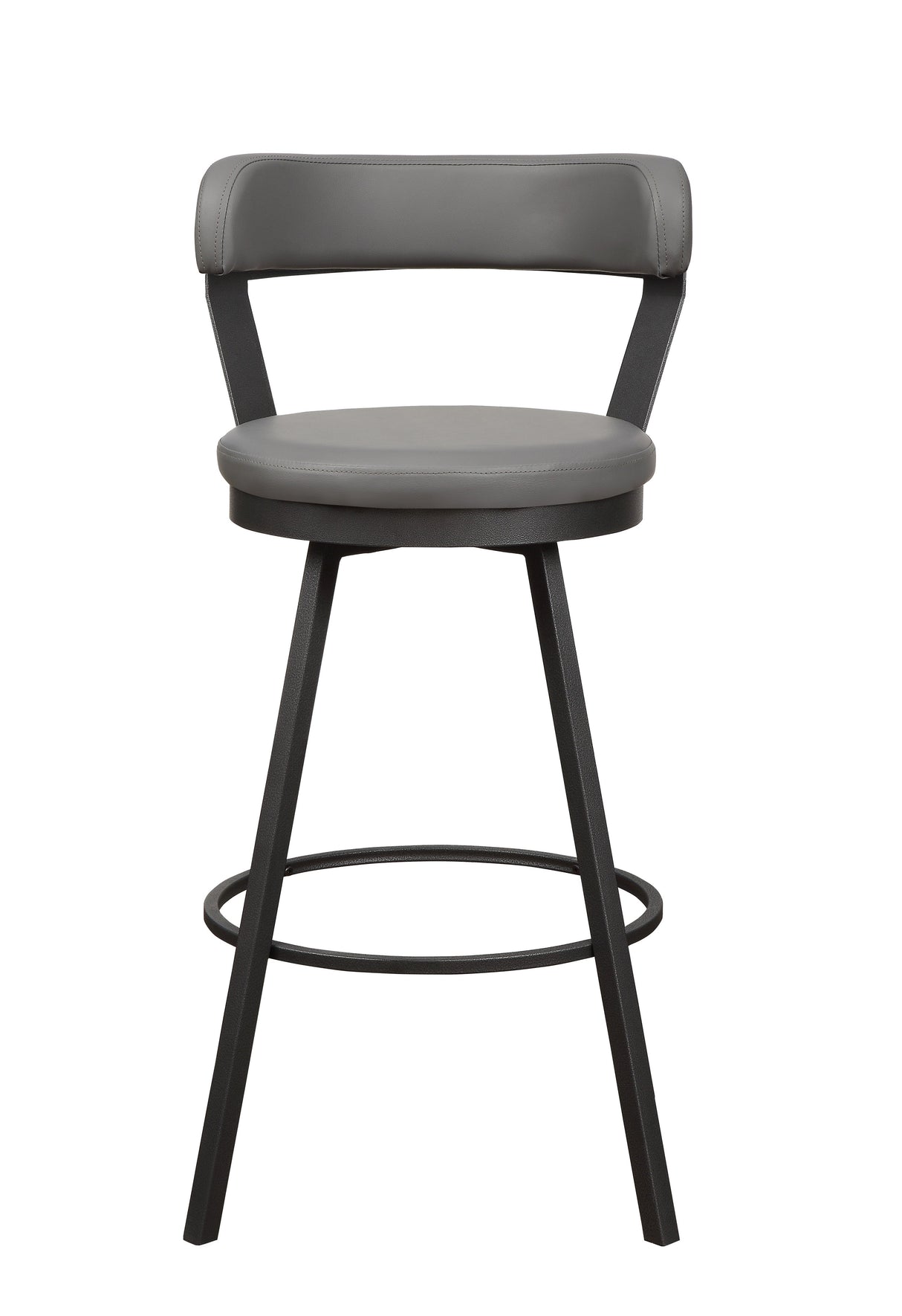 Appert Gray/Dark Gray Swivel Pub Height Chair by Homelegance at Eve Furniture