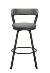 Appert Gray/Dark Gray Swivel Pub Height Chair by Homelegance at Eve Furniture